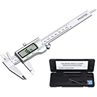 Proster Calibre Digital Pie de Rey Digital 0-150mm 6 Pulgadas Calibrador Electrónico con Pantalla LCD Acero Inoxidable…